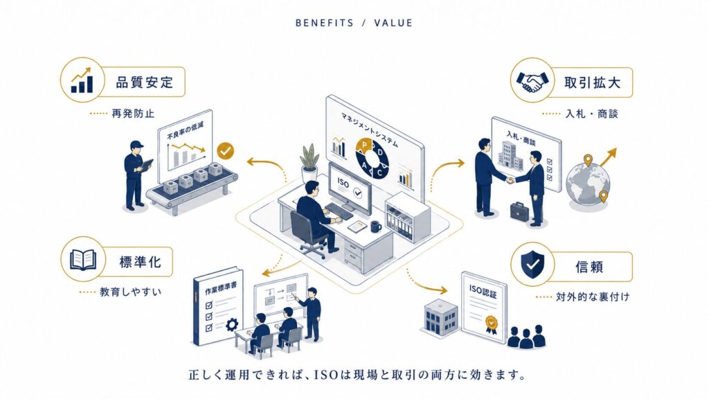 ISOを正しく運用したメリット