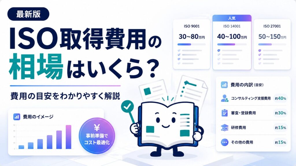 ISO取得費用の相場はいくら