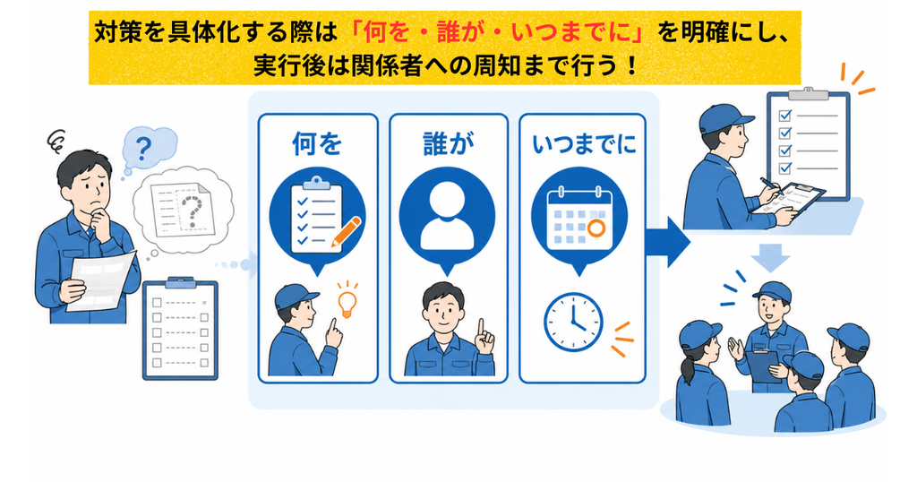 是正処置の計画・実施